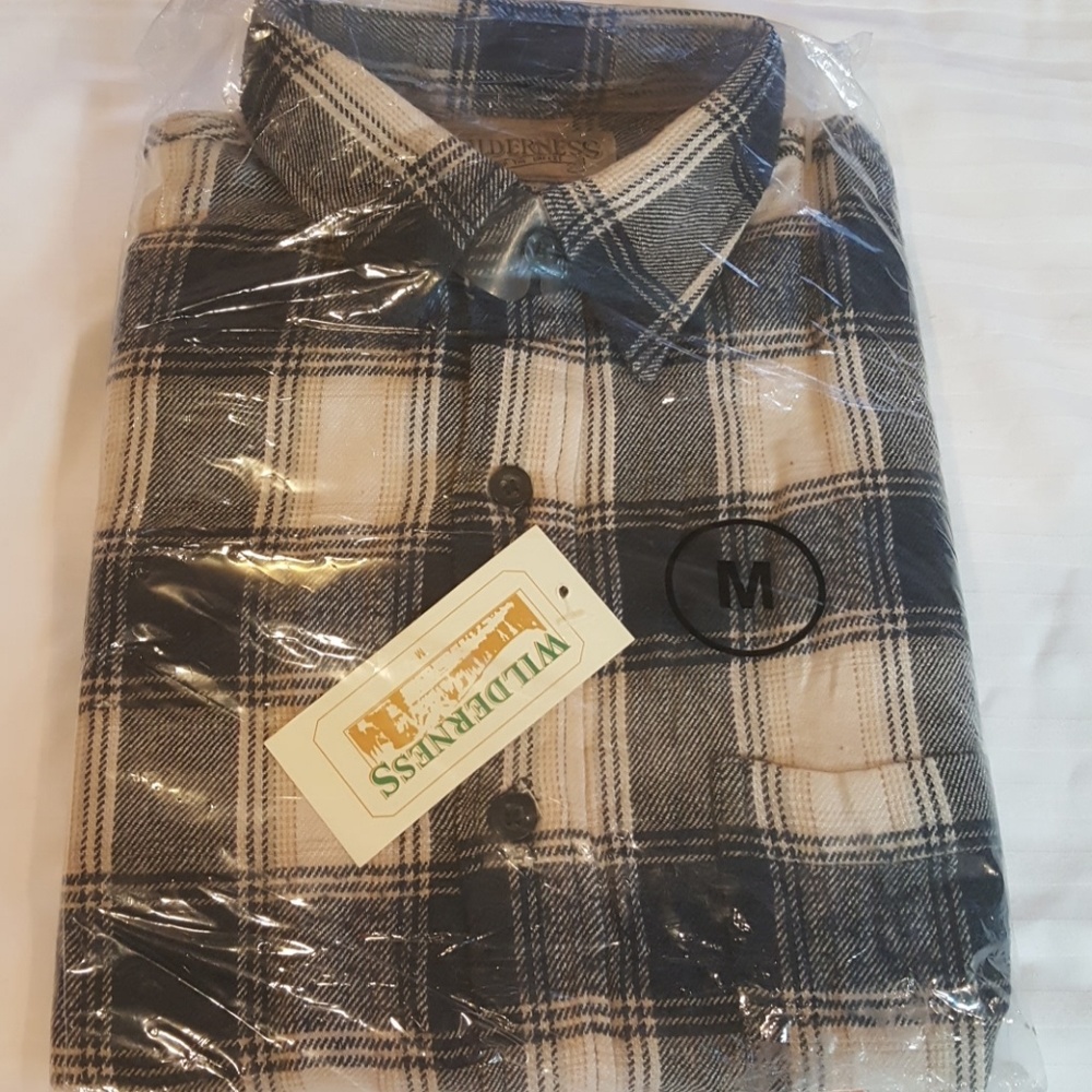 Mens brand new 100% cotton flannel shirt medium